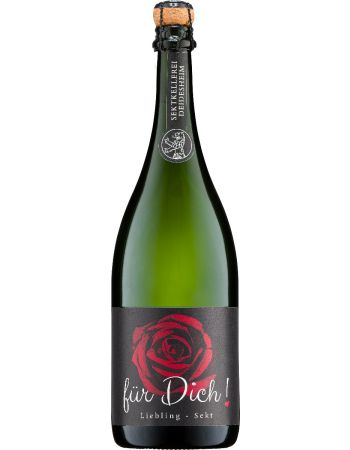 "Für Dich" Riesling Sekt mit Rosenetikett Magnum