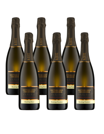 6 Flaschen Rieslingsekt der Sektkellerei Deidesheim